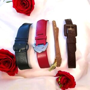 Authentic Leather Belts - 4 Size Medium in Different Colors